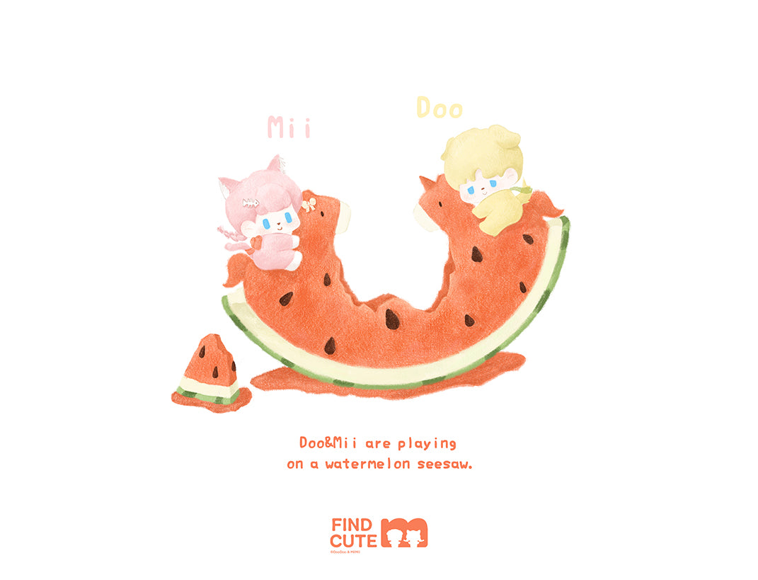 Doo&Mii Watermelon Seesaw